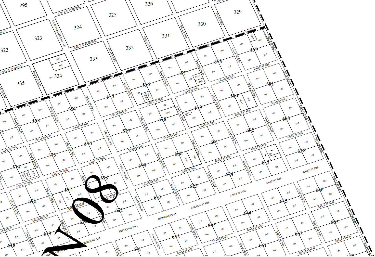 Manzana 576 Lot 1 location map